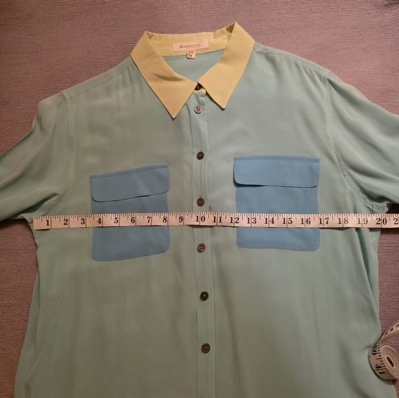 two by Vince Camuto 100% Silk Camp Shirt - Picture 6 of 6